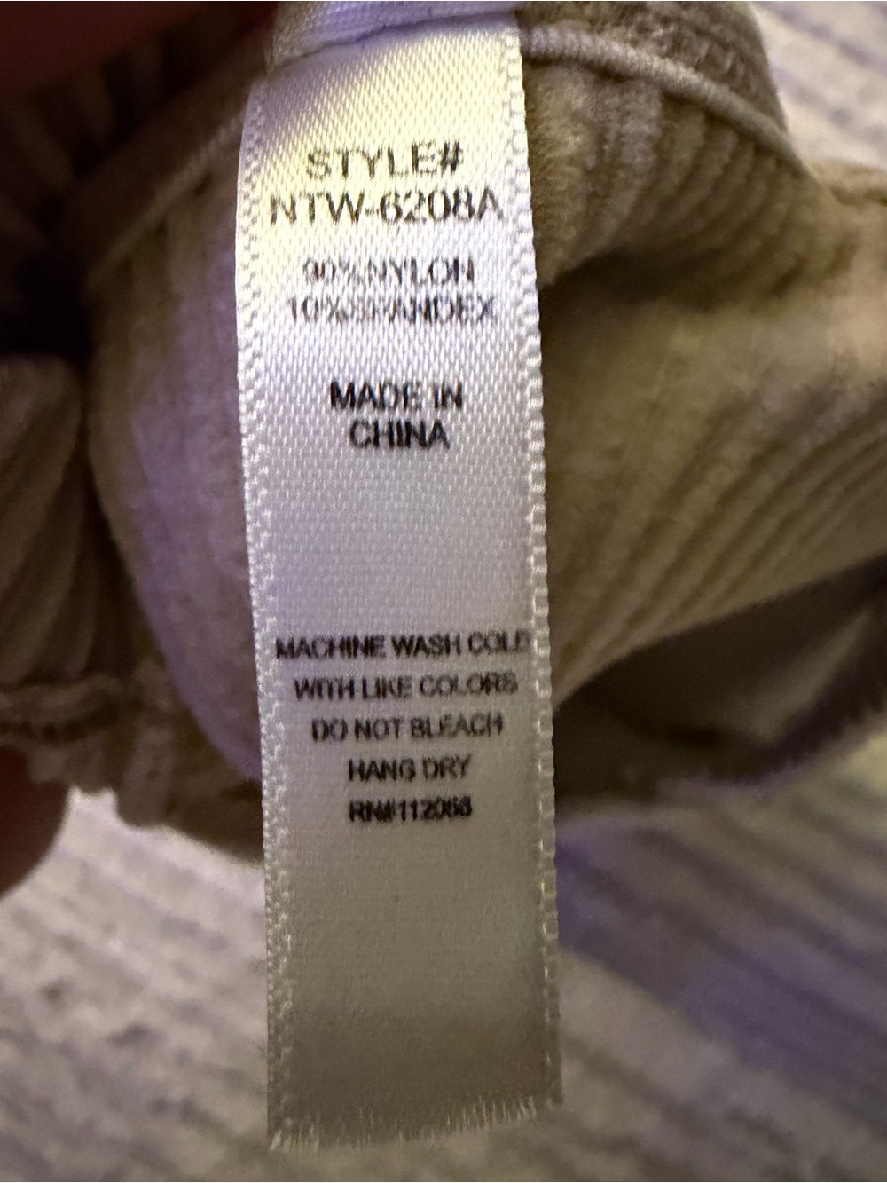 ZENANA Beige-Grey Ribbed Tank Top - Picture 4 of 5
